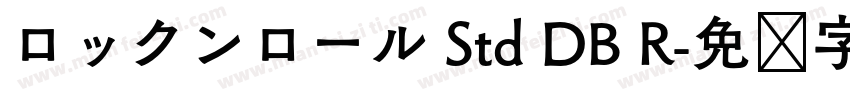 ロックンロール Std DB R字体转换